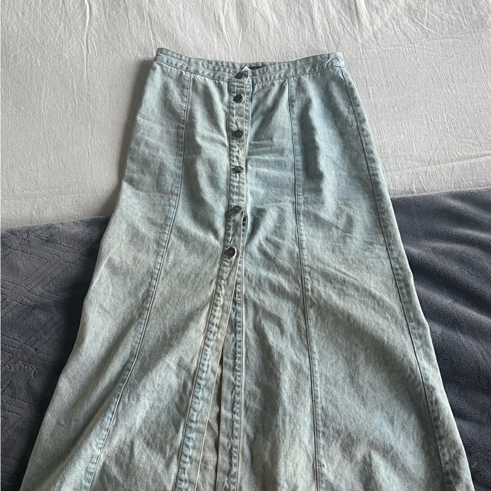 Maxi Denim Skirt